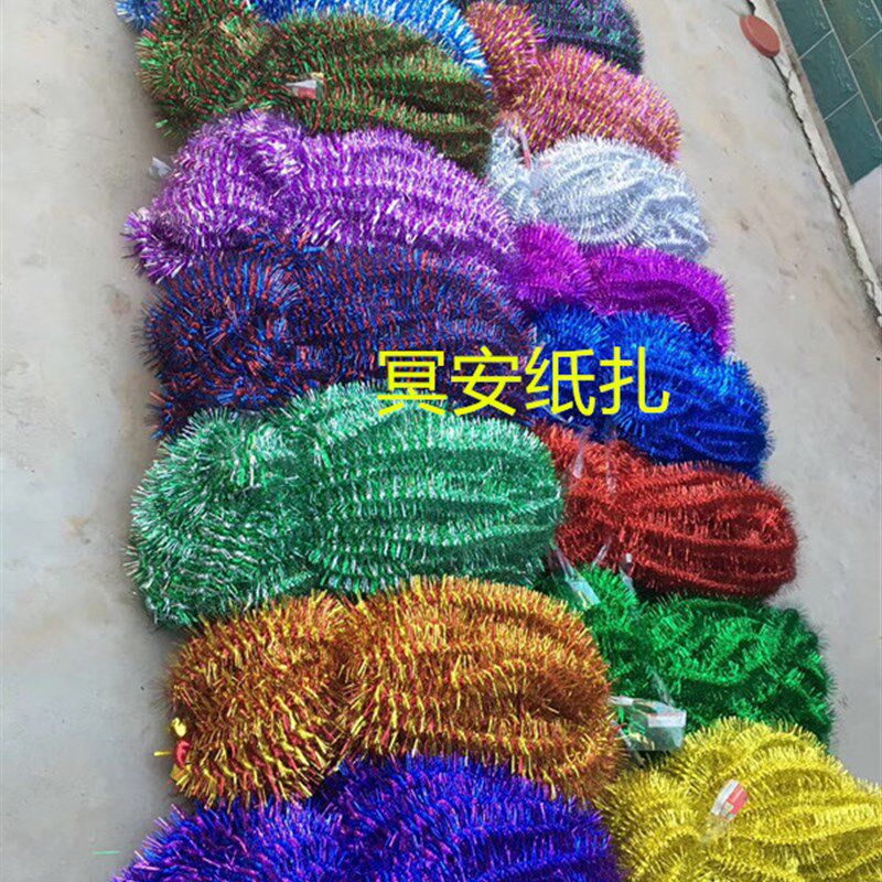 速发彩白刺龙花圈材料花篮配件丧葬殡葬祭祀条事清明用品