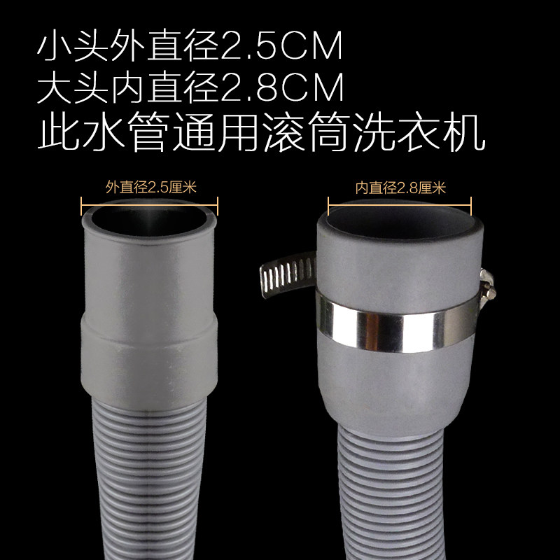 速发管用内径28mm全自动滚筒洗衣机排水管软实加水管下水管软管出