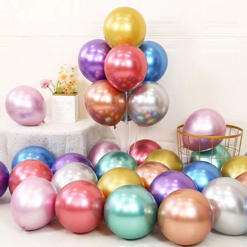 速发国庆氛置金属金气球高端生日装饰场景加围布厚用品