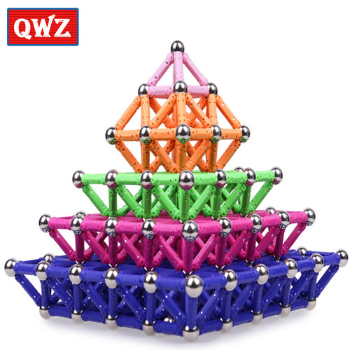 现货速发QWZ 150/Set Fu Maget Buildig Blos Stis Set Edu