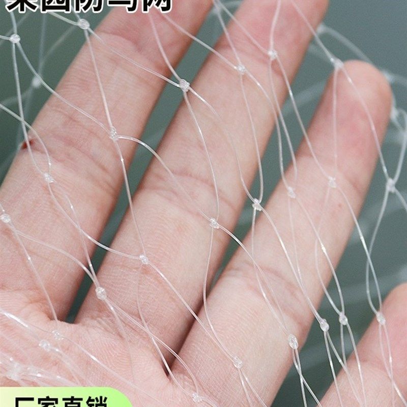 速发防鸟神器阻防护网拦鸟线丝网尼龙的纱网果树园用户外驱鸟鱼塘