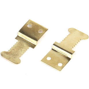 速发电挂箱装 饰画鱼骨挂不分左右挂金锯齿表相框大号挂钩010个一