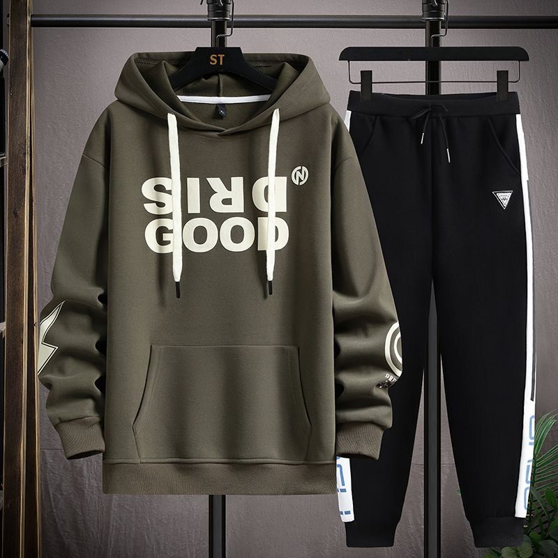 春秋季13岁男孩卫衣12青少年14初高中学生帅气大童帅气新款套装16