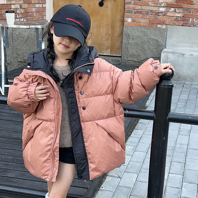 女童羽绒服冬装2025新款洋气儿童冬季50白鸭绒外套小女孩加厚上衣
