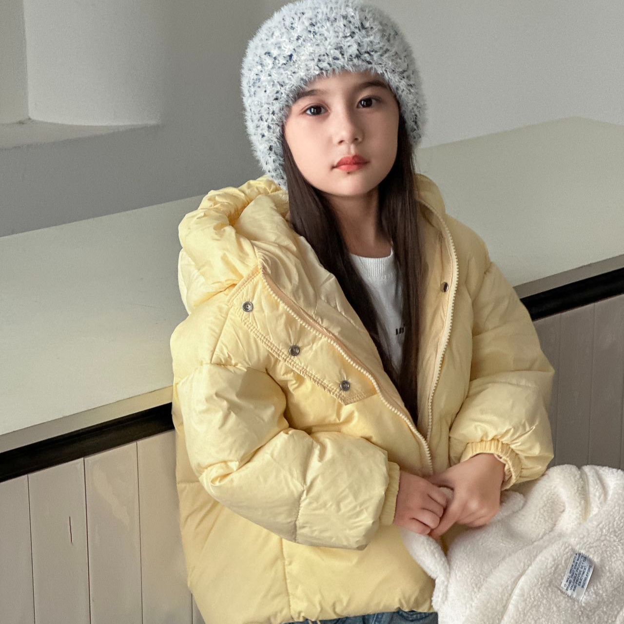 新款男女童加厚羽绒服韩