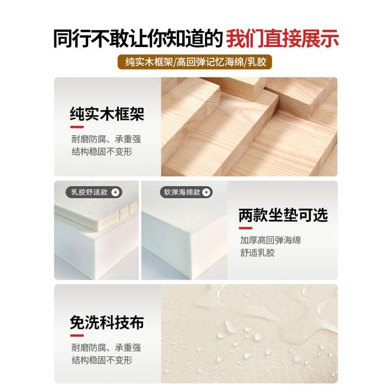 沙发客厅2025新款小户型出租房双人猫爪皮沙发折叠两用懒人沙发床