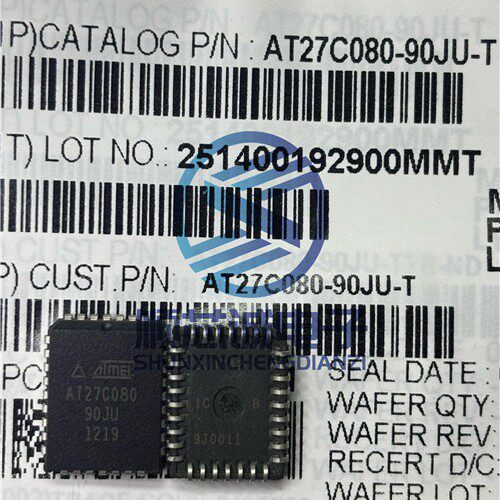 AT27C080-90JU-T PLCC32 MICROCHIP微芯 存储器芯片IC