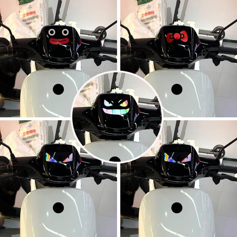 速发九号电动车Mmax0E100 20078F0 M85C装饰风挡反光车头贴纸