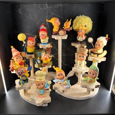 盲盒收纳展柜适用于DIMOO泡泡玛特系列盲盒收纳展示盒展示架木质