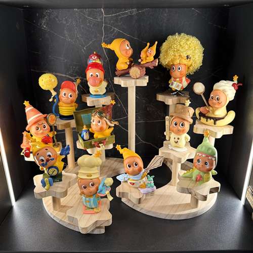 盲盒收纳展柜适用于DIMOO泡泡玛特系列盲盒收纳展示盒展示架木质