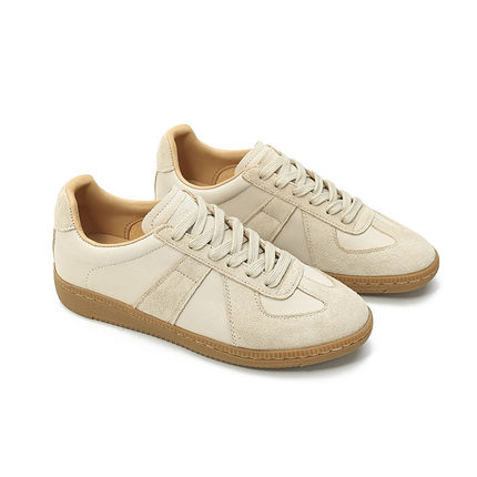 VCA德训鞋女鞋真皮2026新款轻便平底鞋春秋软底休闲鞋牛皮运动鞋