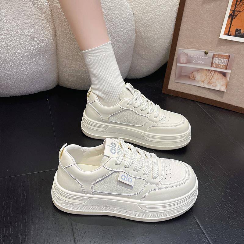 厚底小白鞋女款2025新款秋季女鞋子增高通勤百搭学生运动休闲板鞋