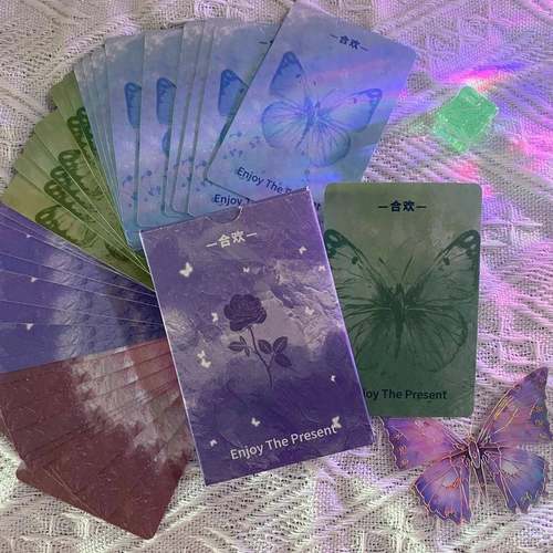 【蝶恋花限定】合欢情侣卡牌双人互动蝶恋花限定卡牌春恋卡牌玩法