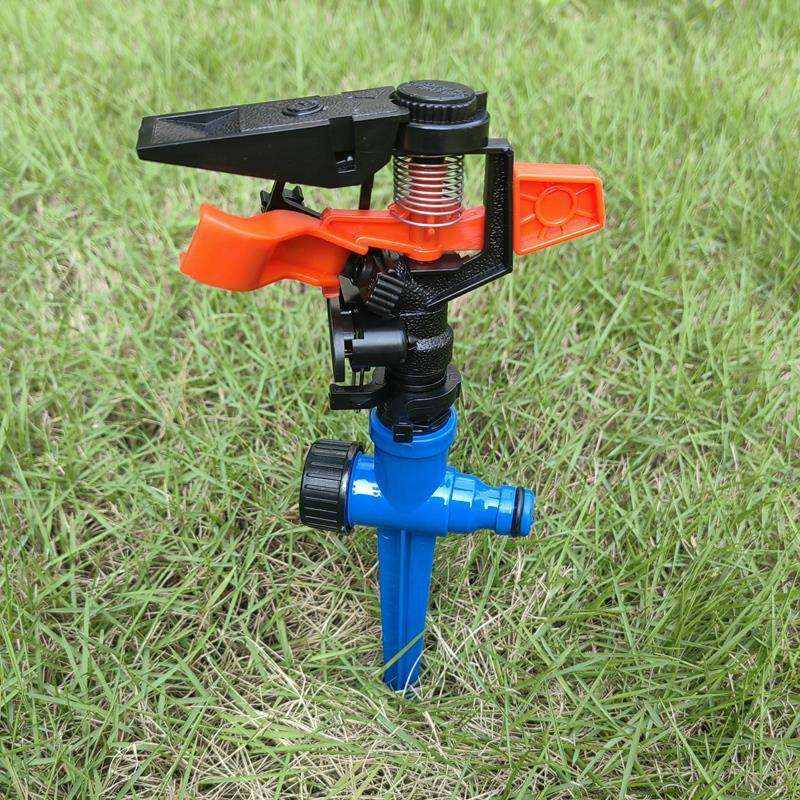 塑料草坪园林自动旋转4分6分360度可调摇臂喷头