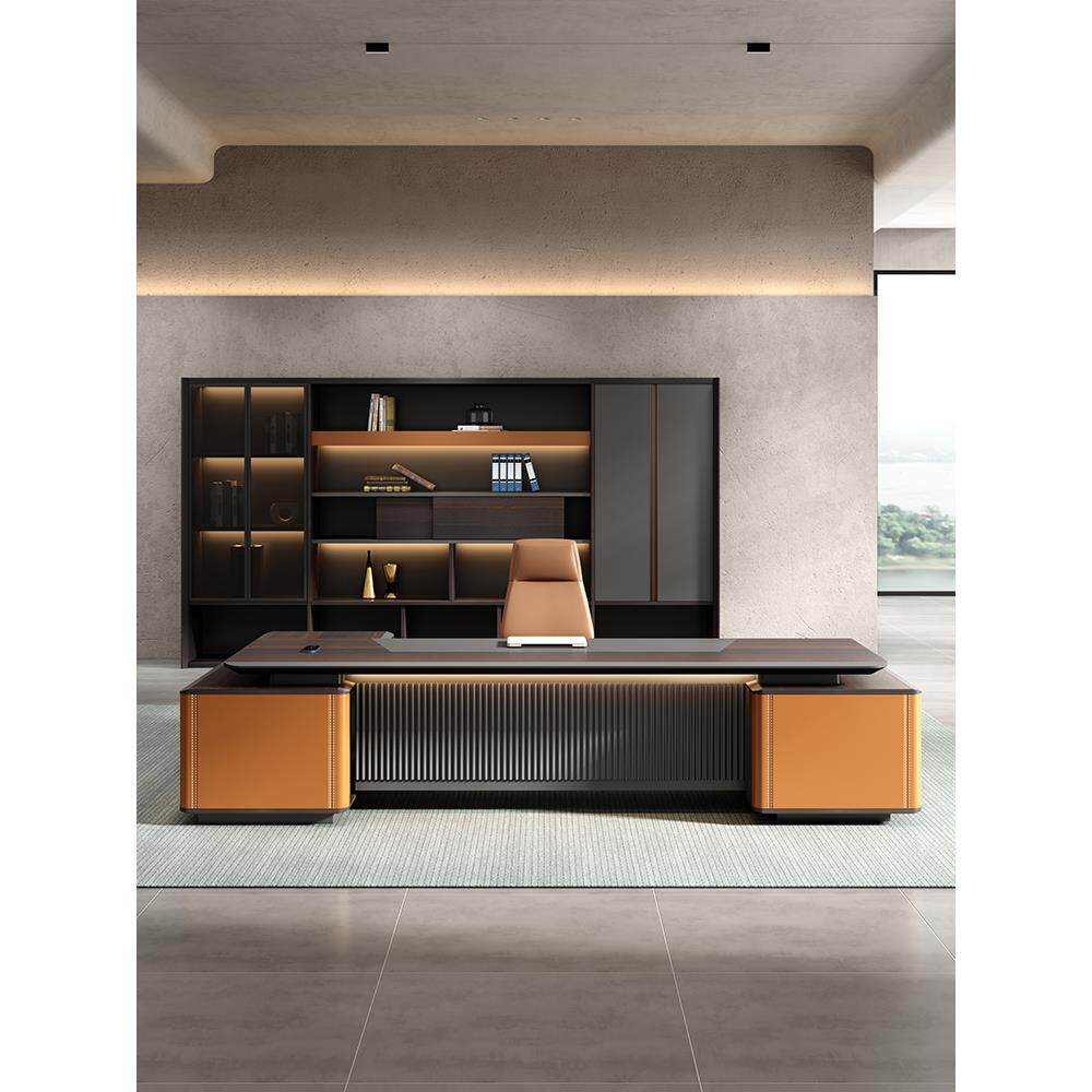 办公家具老板桌办公桌简约现代总裁桌大班台董事长办公室桌椅组合