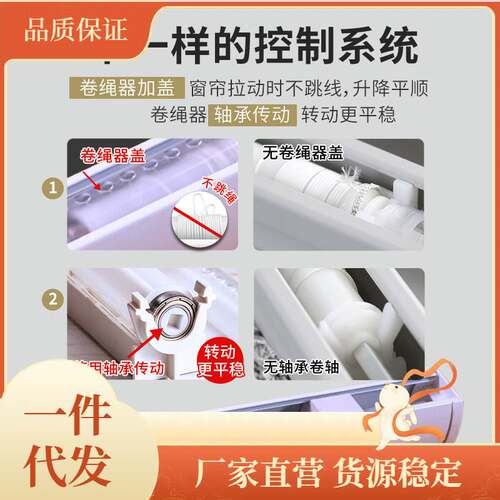 1Z5X无绳推拉蜂巢帘遮阳隔热蜂窝帘风琴帘免打孔折叠防水遮光百叶