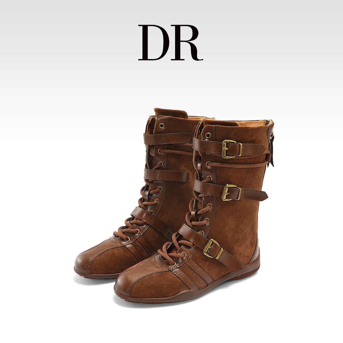 复古英伦风马丁靴户外百搭皮带扣