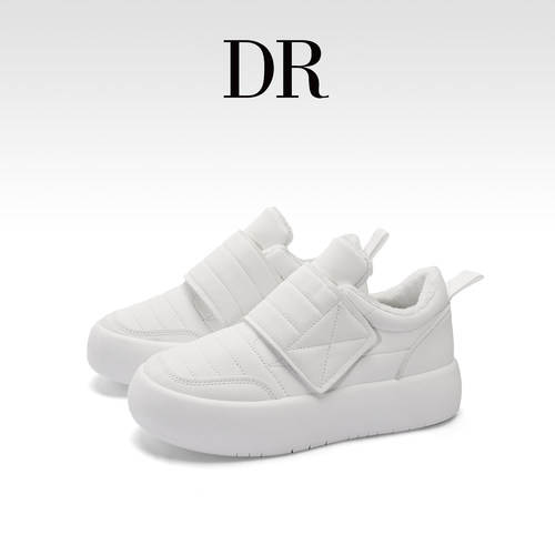 厚底加绒保暖轻便软底增高护士鞋