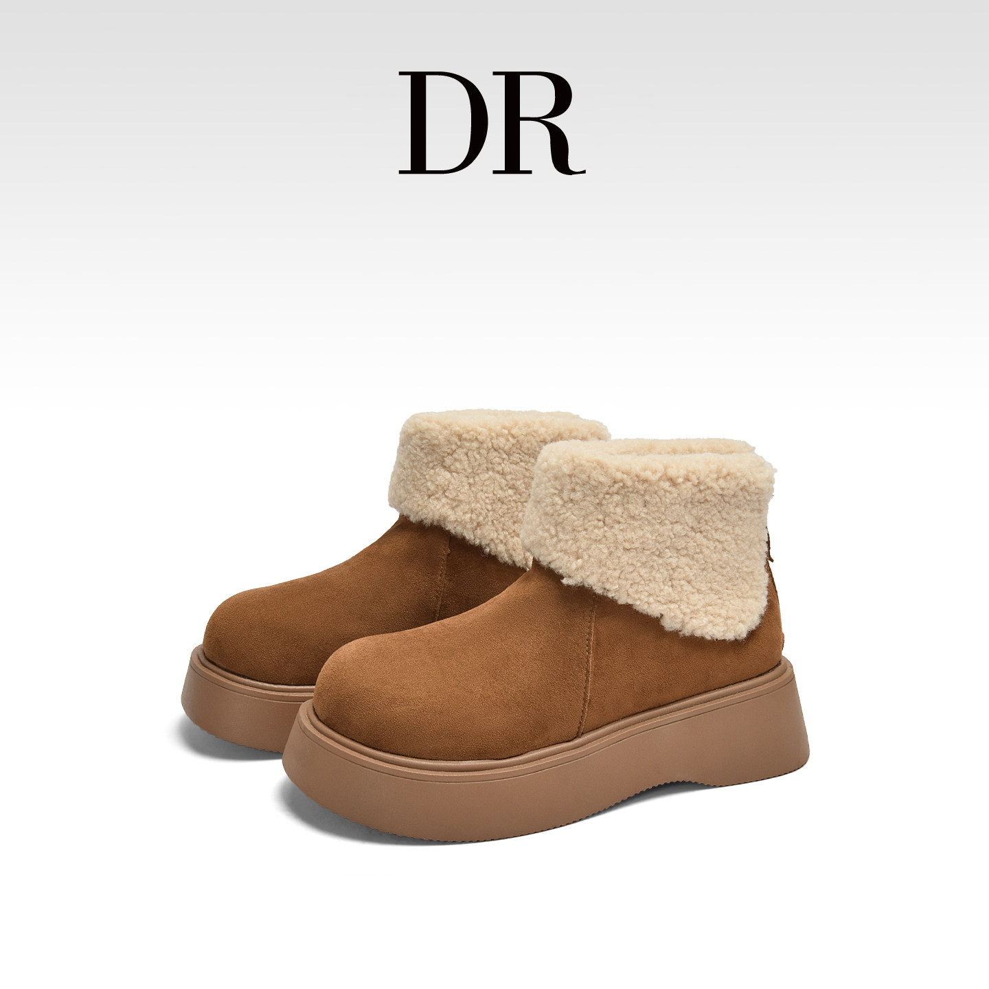 真皮毛毛雪地靴加厚保暖厚底增高