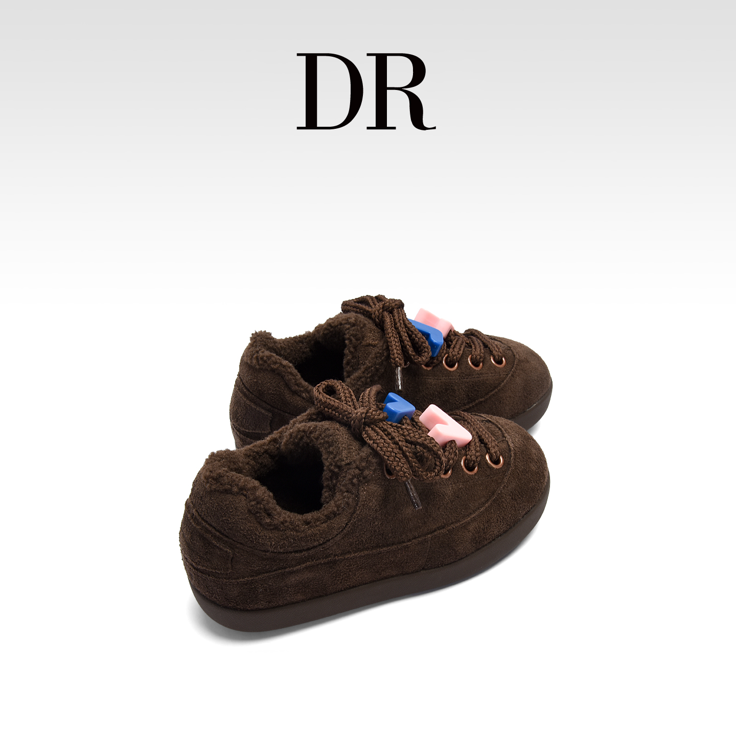 丑萌加绒加厚保暖面包勃肯德训鞋