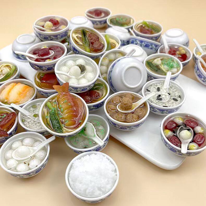 仿真食物儿童玩具假饭菜食玩diy过家家幼儿园甜品面条厨房可爱
