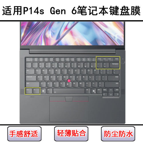 适用ThinkPad联想P14s Gen 6键盘保护膜16寸笔记本电脑透明防尘罩