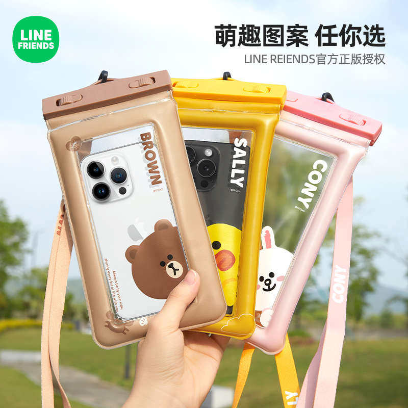 MOBILE PHONE WATERPROOF BAG TOUCHSCREEN SWIMMING DRIFTING SEASIDE DIVING HALTERNECK SEALING BAG CARTOON TRANSPARENT MOBILE PHONE CASE AIRBAG