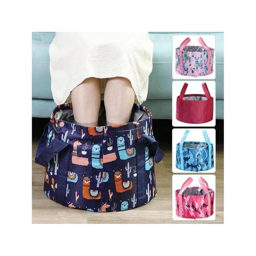 旅行可折叠便携式水盆旅游泡脚桶大号洗衣袋洗漱小脸盆泡脚袋水