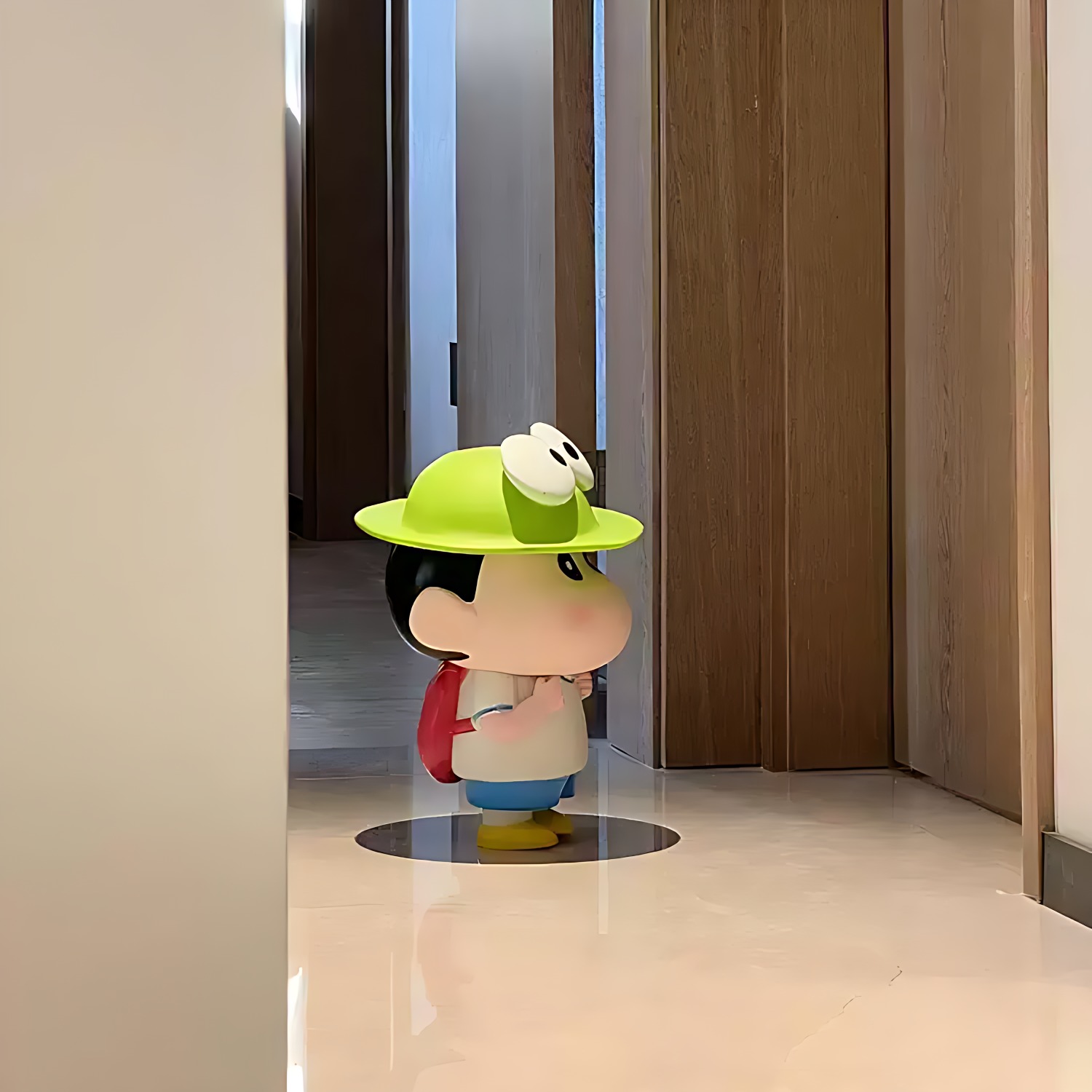 青蛙蜡笔小新摆件入户门玄关摆件客厅桌面装饰电视柜饰品家居好物