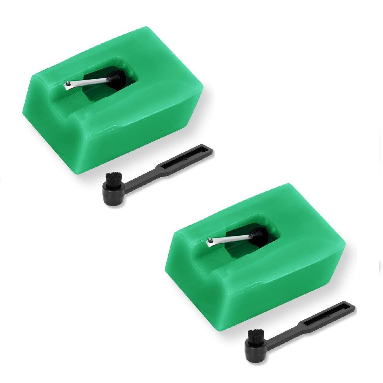 铁三角唱头 唱针 ATN95E AT93 AT3400每套有唱针2个 配 黑刷子2个