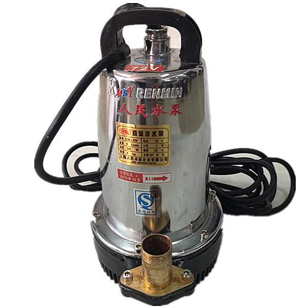 家用船用直流潜水泵手提12V24V48V电瓶潜水泵小型微浇花池塘抽水
