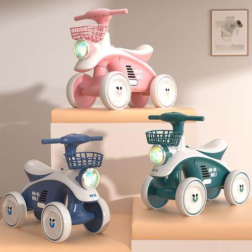 儿童滑行车1-3-6岁男女宝宝学步平衡车防侧翻四轮滑行车滑溜溜车