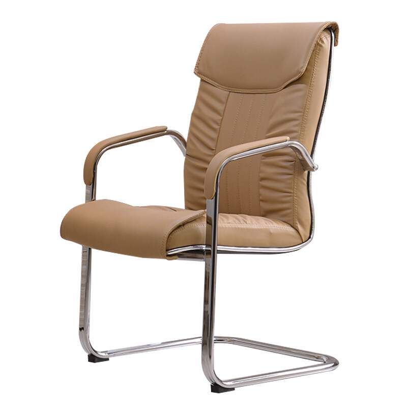 会议椅老板电脑椅弓形脚钢架皮质旋转老板椅人体工学办公会议椅子