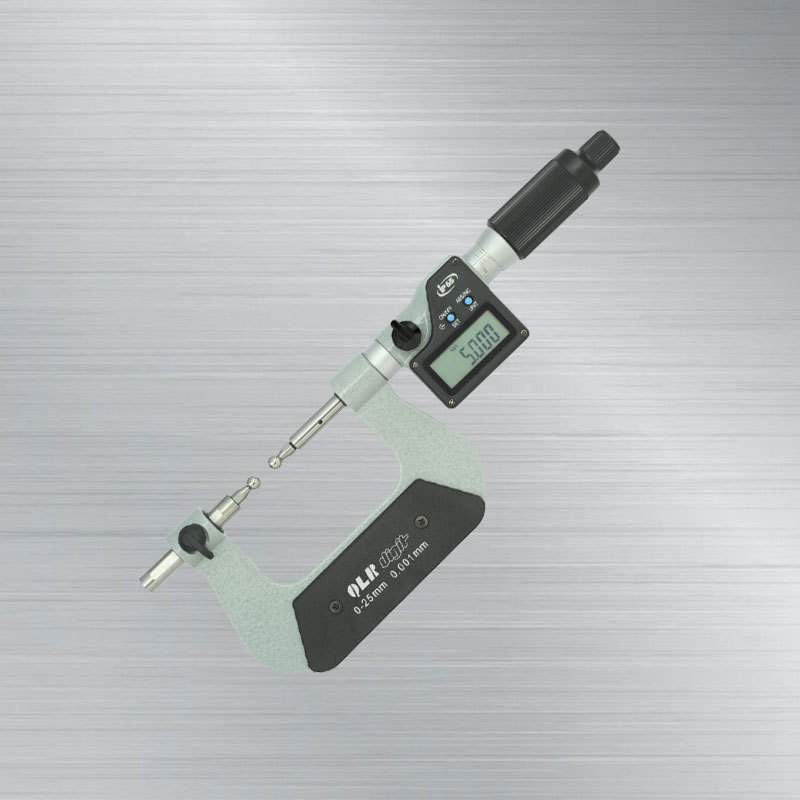青量电子齿轮千分尺25-50mm外径千分尺247-12-410测头另配