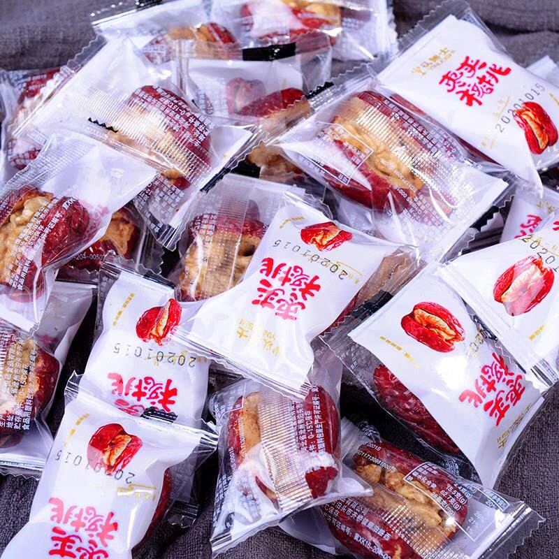 新货红枣夹核桃独立小包装旗舰店大枣加核桃仁办公室零食小吃