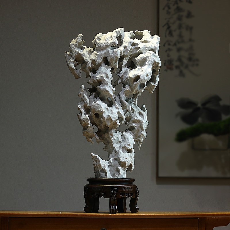 太湖石天然原石文房案头传统文化石客厅玄关装饰品民宿博古架摆件