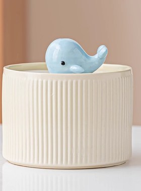 小型流水摆件循环水迷你可爱治愈女生工位办公室桌面装饰品少女心