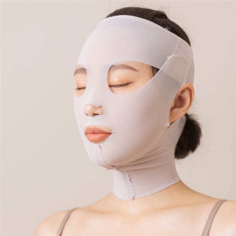 小V脸美容院面雕瘦脸神器塑脸绑带面罩术后恢复睡觉睡眠透气不勒
