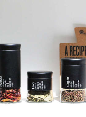 摆件罐餐厅调味厨房组合收纳橱柜饰品样板房咖啡仿真花茶杂粮套装