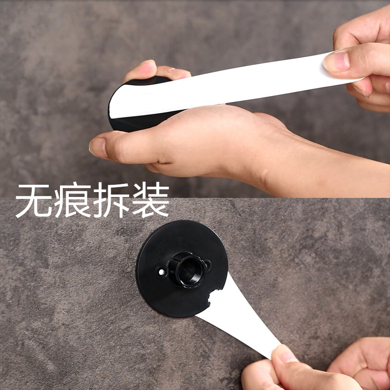 毛巾架免打孔304不锈钢卫生间浴D巾架太空铝浴室吸盘加长单杆双杆