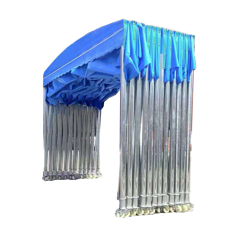 雨棚户外推拉蓬移动停车棚车棚家用遮阳I棚活动车库伸缩挡防雨帐