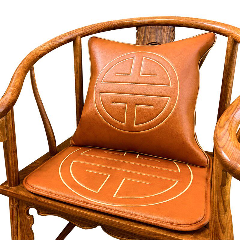 中式红木夏季凉席椅子沙发坐垫z实木椅茶椅藤垫真皮圈椅座垫定做