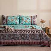 爱丽丝花园母婴级A类60支长绒棉塞纳洛斯纯棉印花床品套件四件套