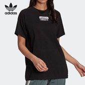Adidas 圆领运动T恤H06772 夏季 阿迪达斯正品 年三叶草女子短袖