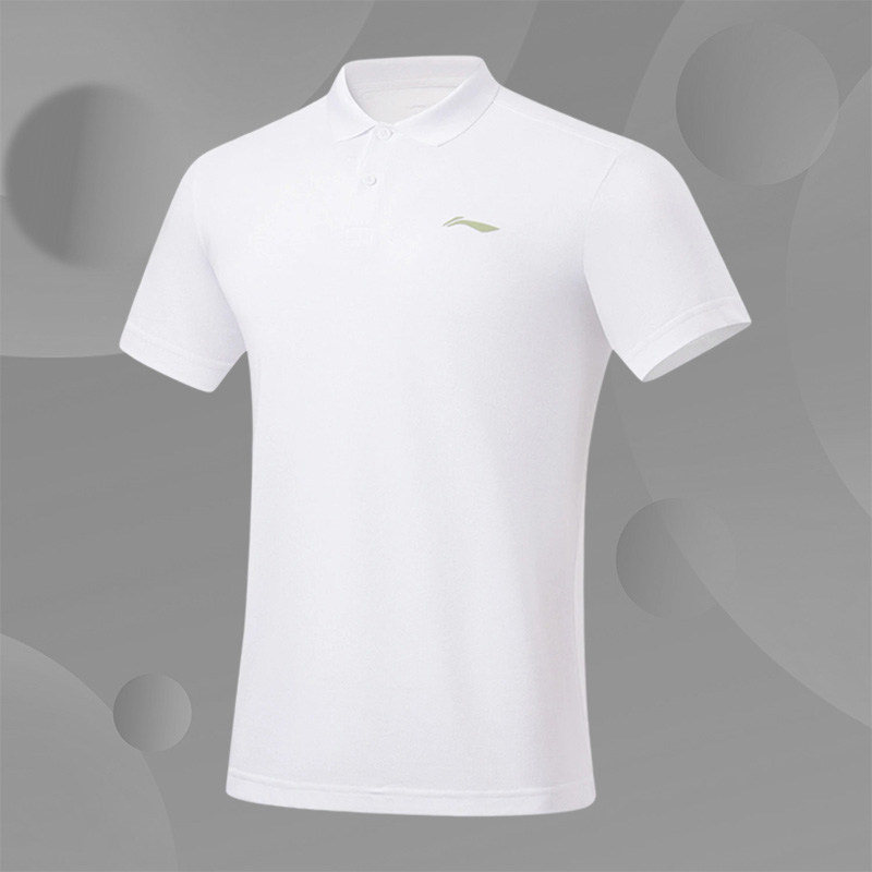 Lining/李宁正品新款男士健身系列休闲翻领纯棉短袖POLO衫APLT029