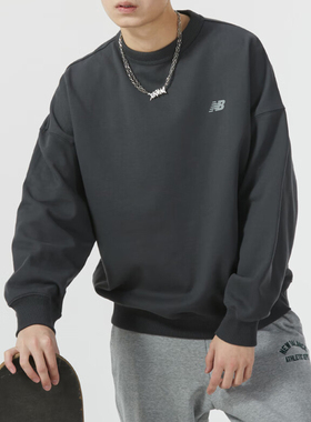 New Balance/NB正品2025新款男子户外休闲卫衣套头衫AMT41330-ACK