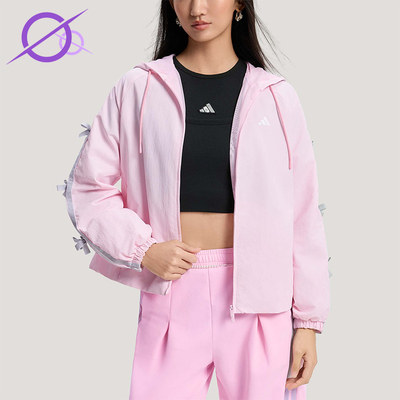 Adidas/阿迪达斯正品DCE WV LL JKT女士运动梭织连帽夹克KR7603