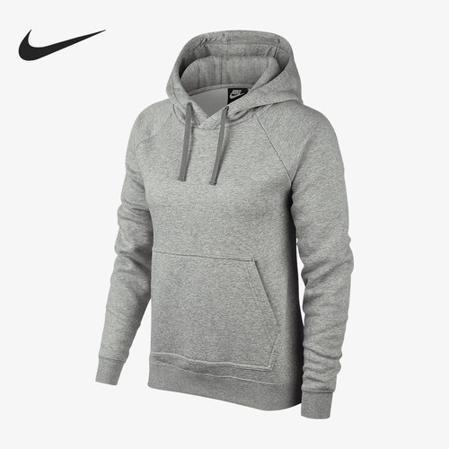 Nike/耐克正品秋冬新款女士休闲薄绒保暖套头卫衣BV7480-063