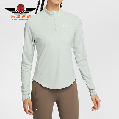 Nike/耐克正品Dri-FIT女士运动跑步半拉链训练长袖T恤HV2843-034