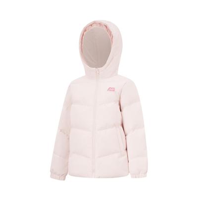 李宁正品户外系列女大童时尚休闲百搭加厚保暖连帽羽绒服YYMU176